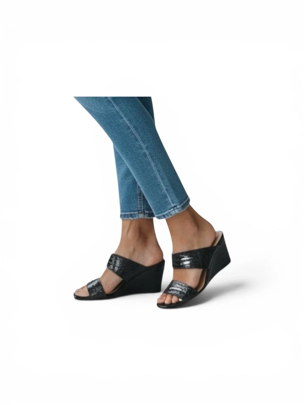 Naturalizer 27 Edit Womens Vennice Leather Sandals Black. Size 9 Like Ne…